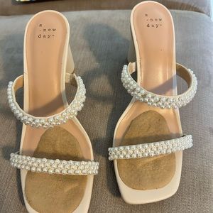 Size 8.5 shoes worn once for my wedding